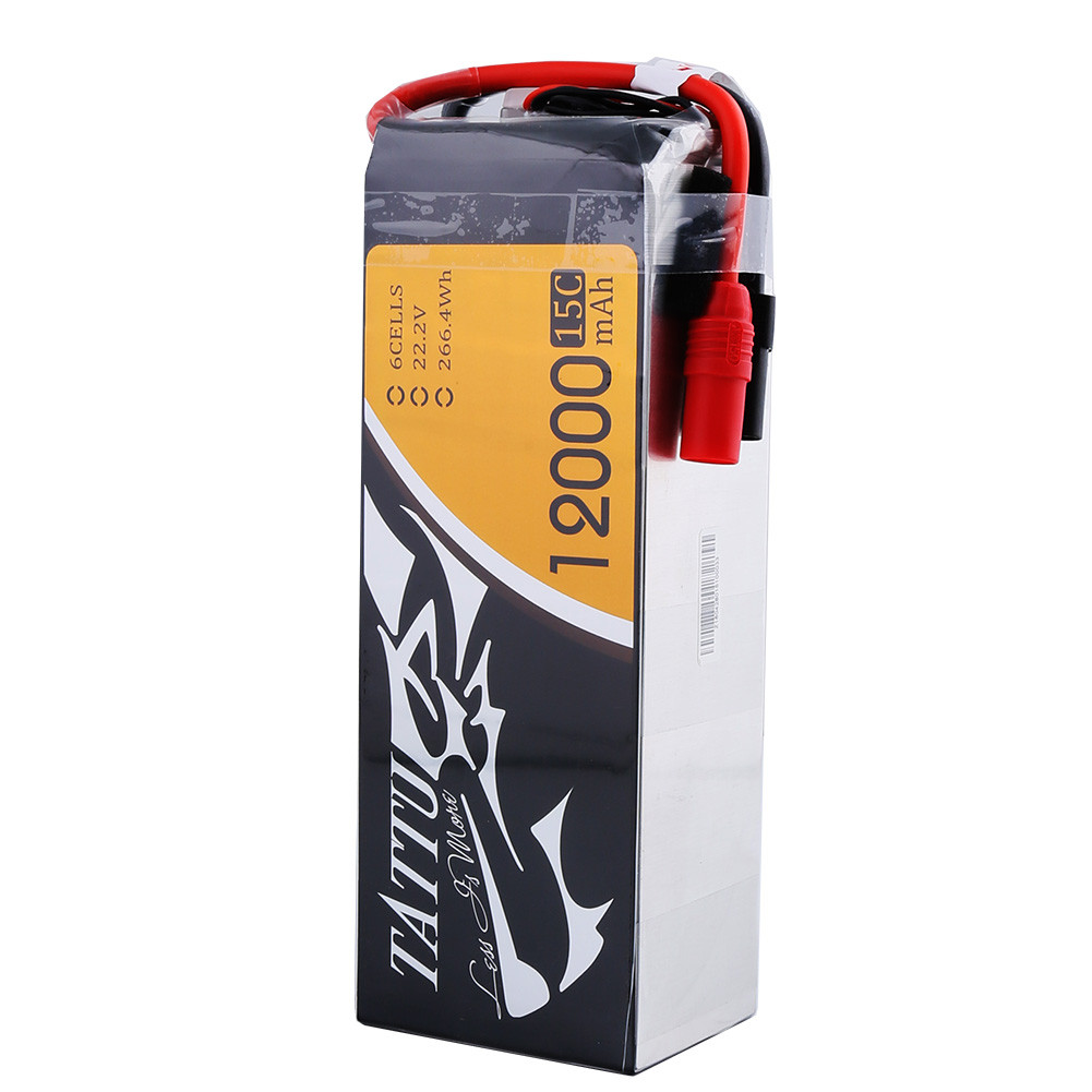 Tattu 15C 6S 12000mAh Battery Pack with AS150 +XT150 Plug