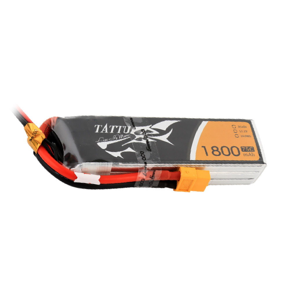 Tattu 1800mAh 3S 75C Lipo Battery Pack with XT60 Plug