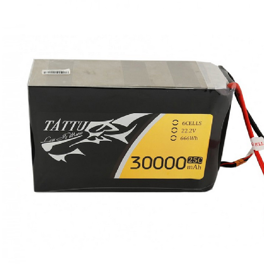 TAttu30,000mAh リポバッテリー Tattu G-Tech 30000mAh 6S 22.2V 25C Lipo Battery Pack with AS150+
