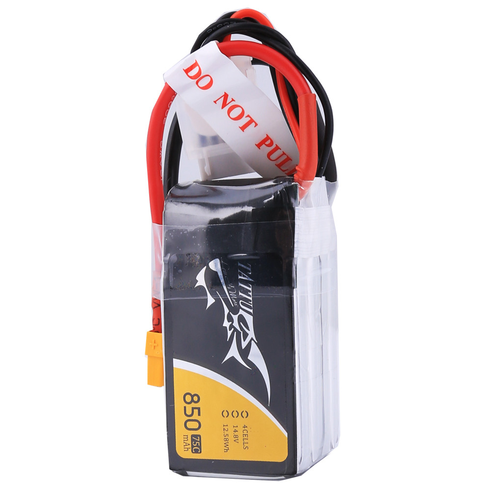 Tattu 4S Lipo Akku 850mAh 14,8V 95C – Für FPV-Drohnen 100–180 Größe