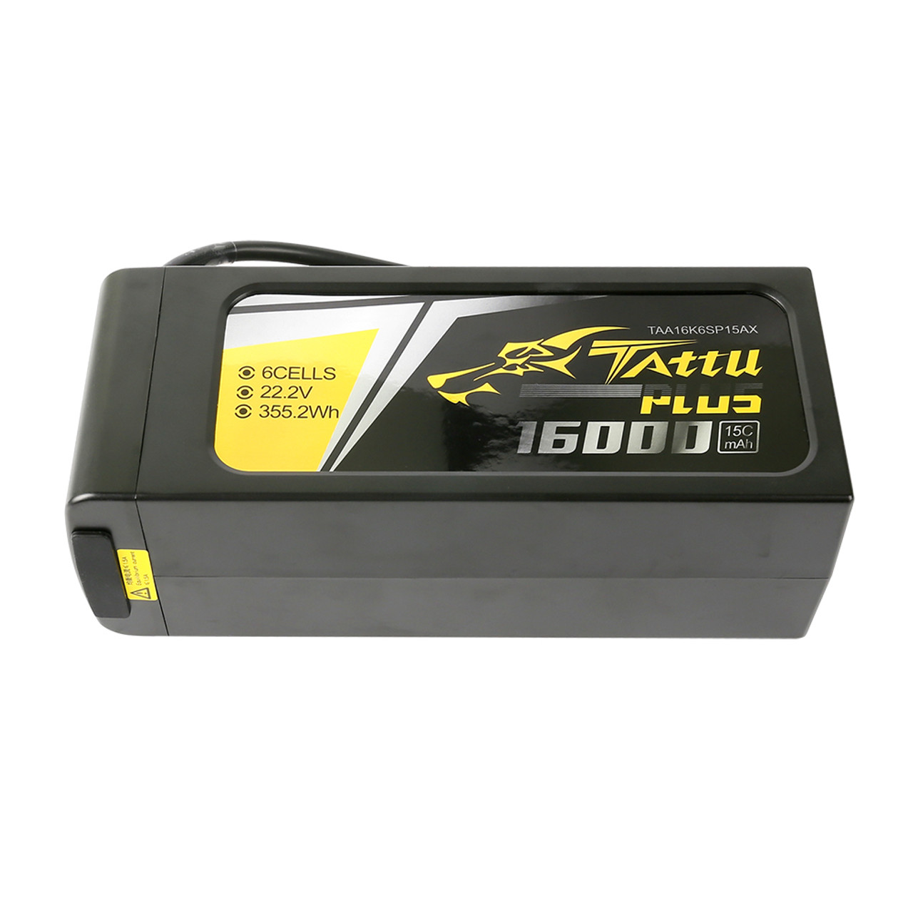 Tattu Plus 16000mAh 6S 15C 22.2V Lipo Battery Pack with AS150+XT150 Plug  (new version)