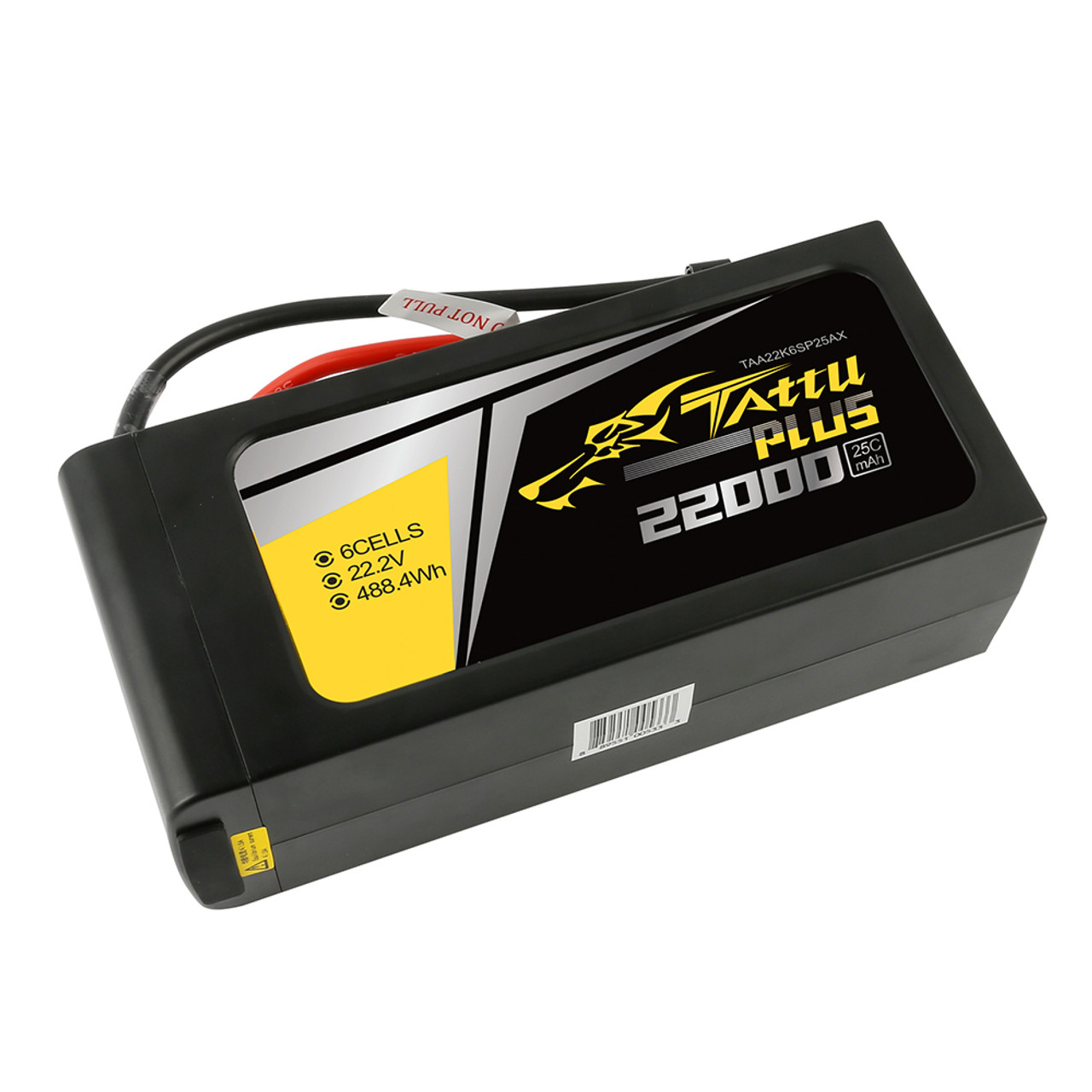 新品】Tattu 22000mAh 22.2V 25C 6S1P Lipo Battery Pack www