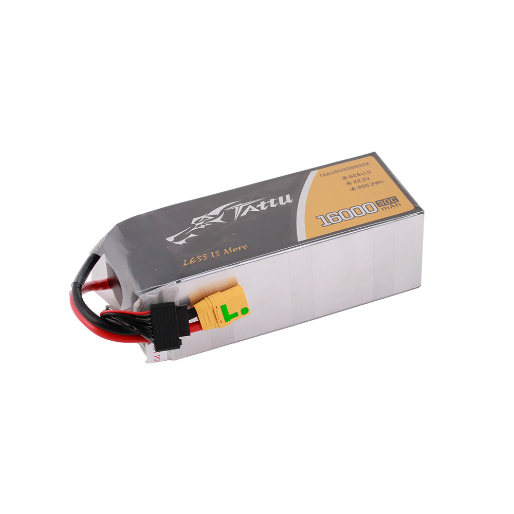 Tattu G-tech 16000mAh 6S 30C 22.2V Lipo Battery Pack with XT90-S Plug