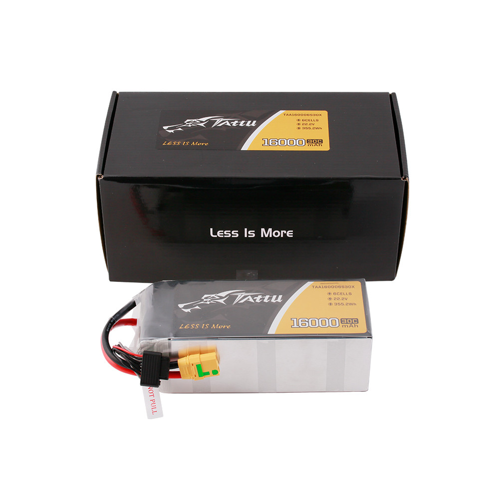 Tattu G-tech 16000mAh 6S 30C 22.2V Lipo Battery Pack with XT90-S Plug