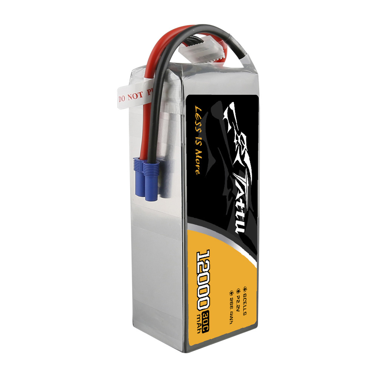 Tattu 22.2V 30C 6S 12000mAh Lipo Battery Pack with EC5 Plug for