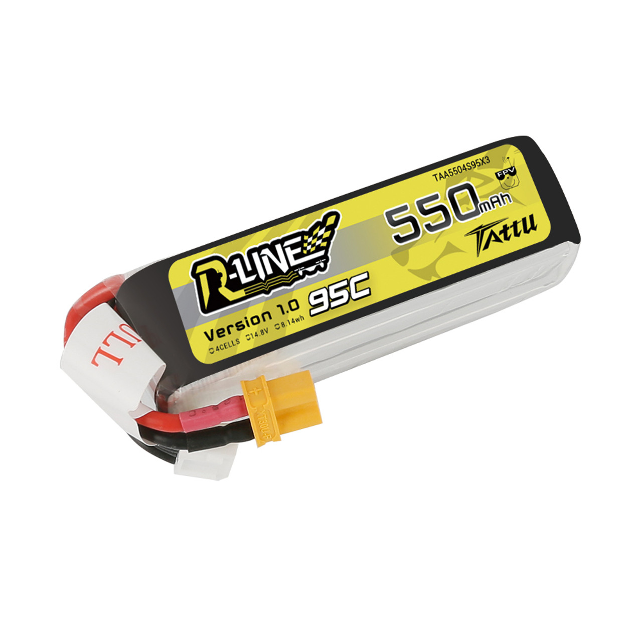 Batterie Lipo Tattu R-Line 4S 550mAh 95C XT30 - Drone-FPV-Racer