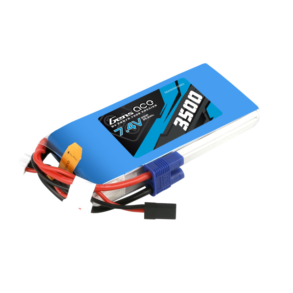 Pacco Batteria Gens Ace B-TX-3500-1S1P Lipo 3500mAh 3,7V Per JR