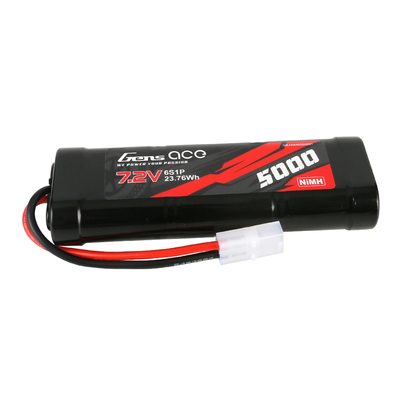 Gens Ace RC car NiMH Battery 5000mAh 7.2V with Tamiya Plug