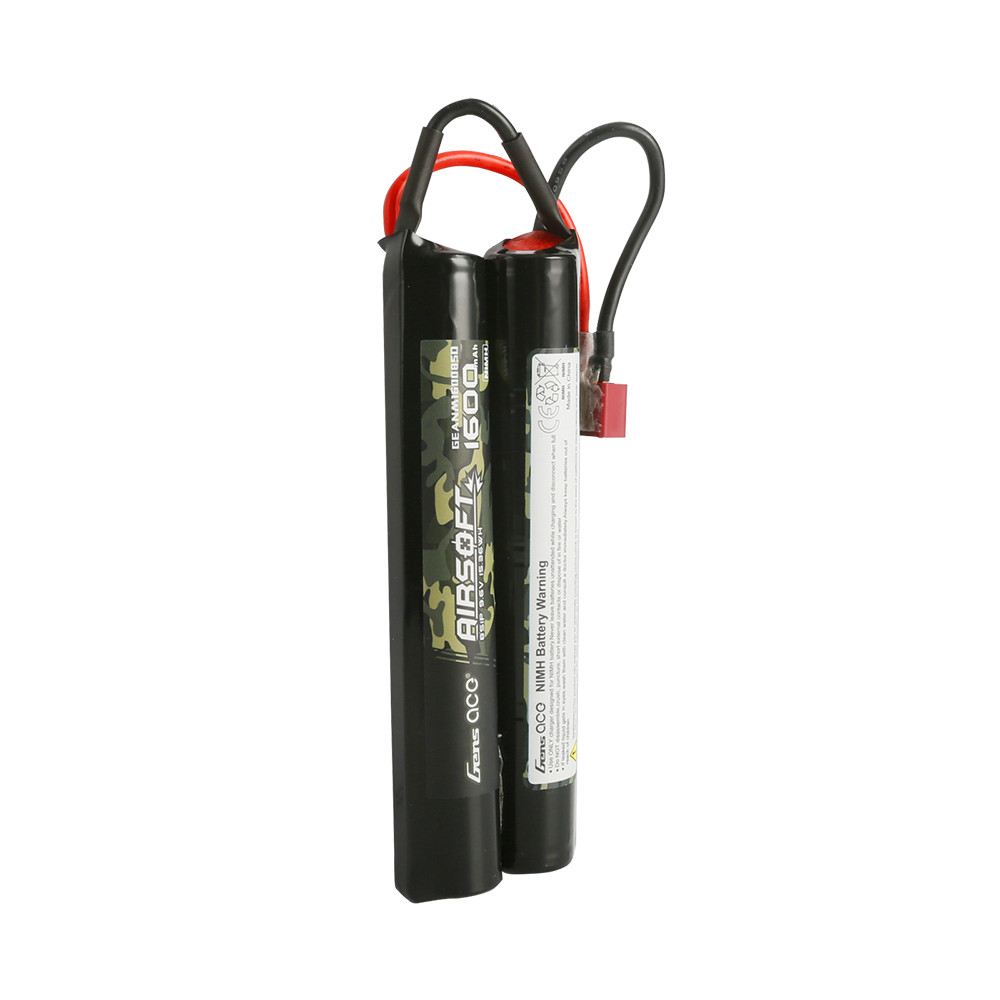 Gens Ace 1600mAh 8s 9.6V Airsoft Gun Nunchuck-Style NIMH Battery