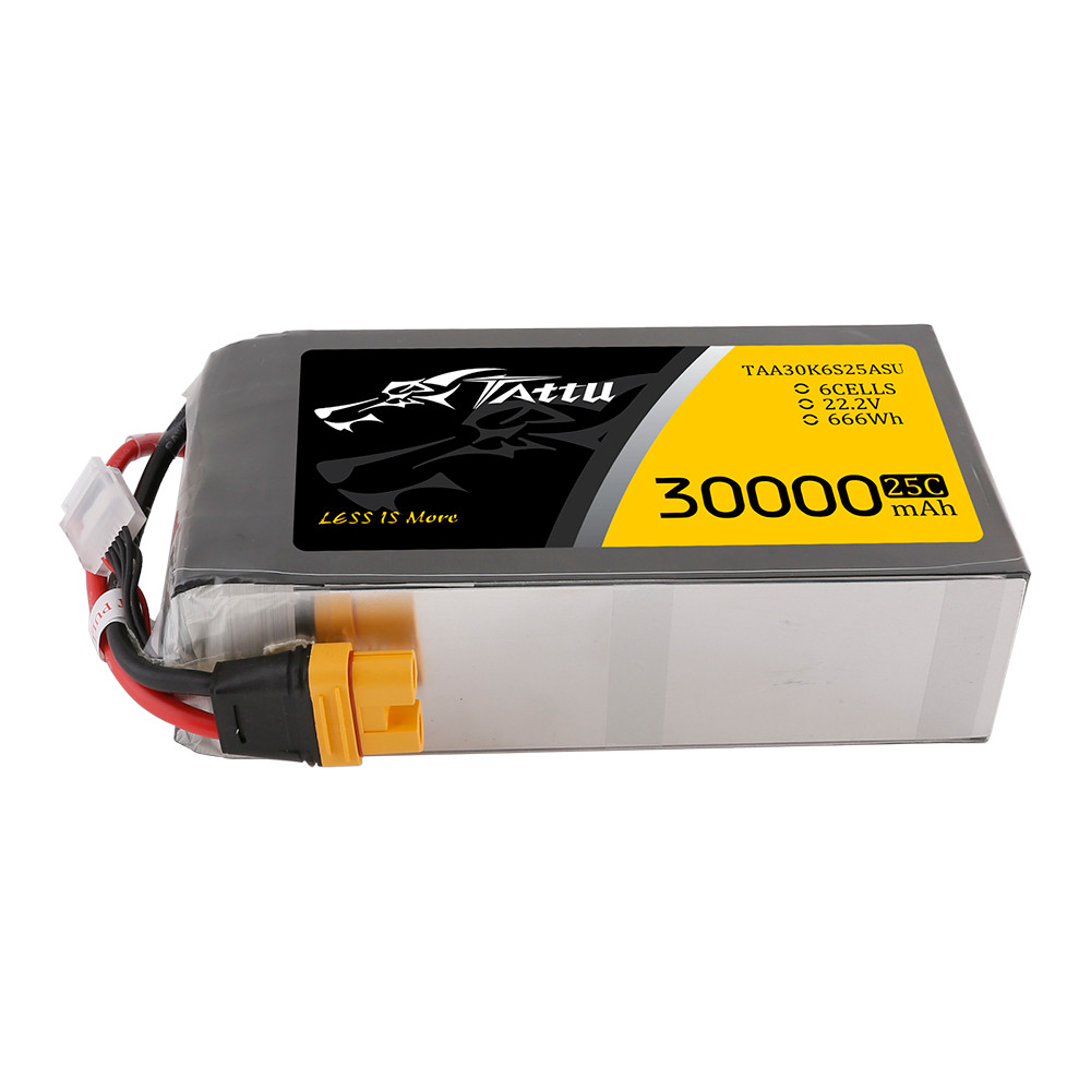 TAttu30,000mAh リポバッテリー Tattu G-Tech 30000mAh 6S 22.2V 25C Lipo Battery Pack with AS150U-F