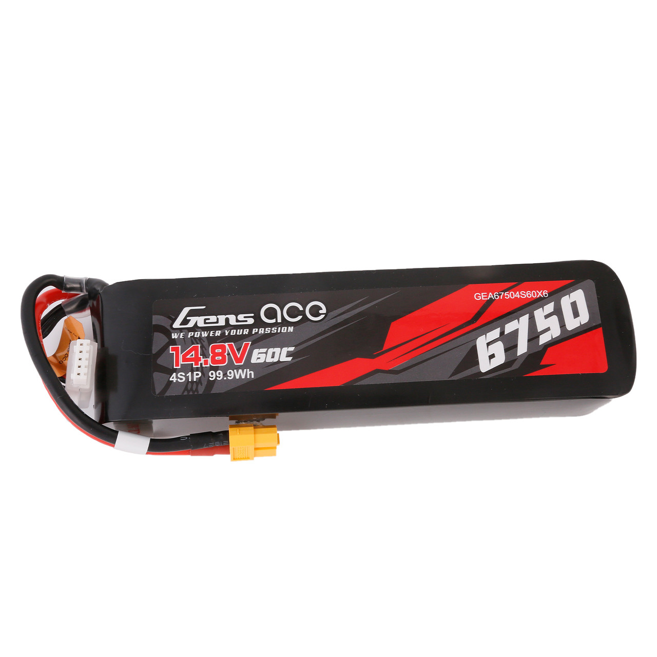その他 Gen Gens ace 6750mAh 4S 60C 14.8V Lipo Battery 12# XT60 plug