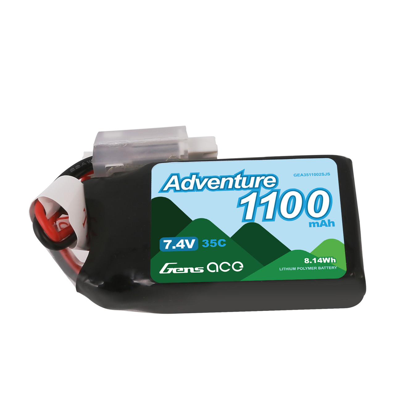 Batteria Gens Ace Adventure 1100mAh 2S 7.4V 35C LiPo Per Axial SCX24 E Altri RC