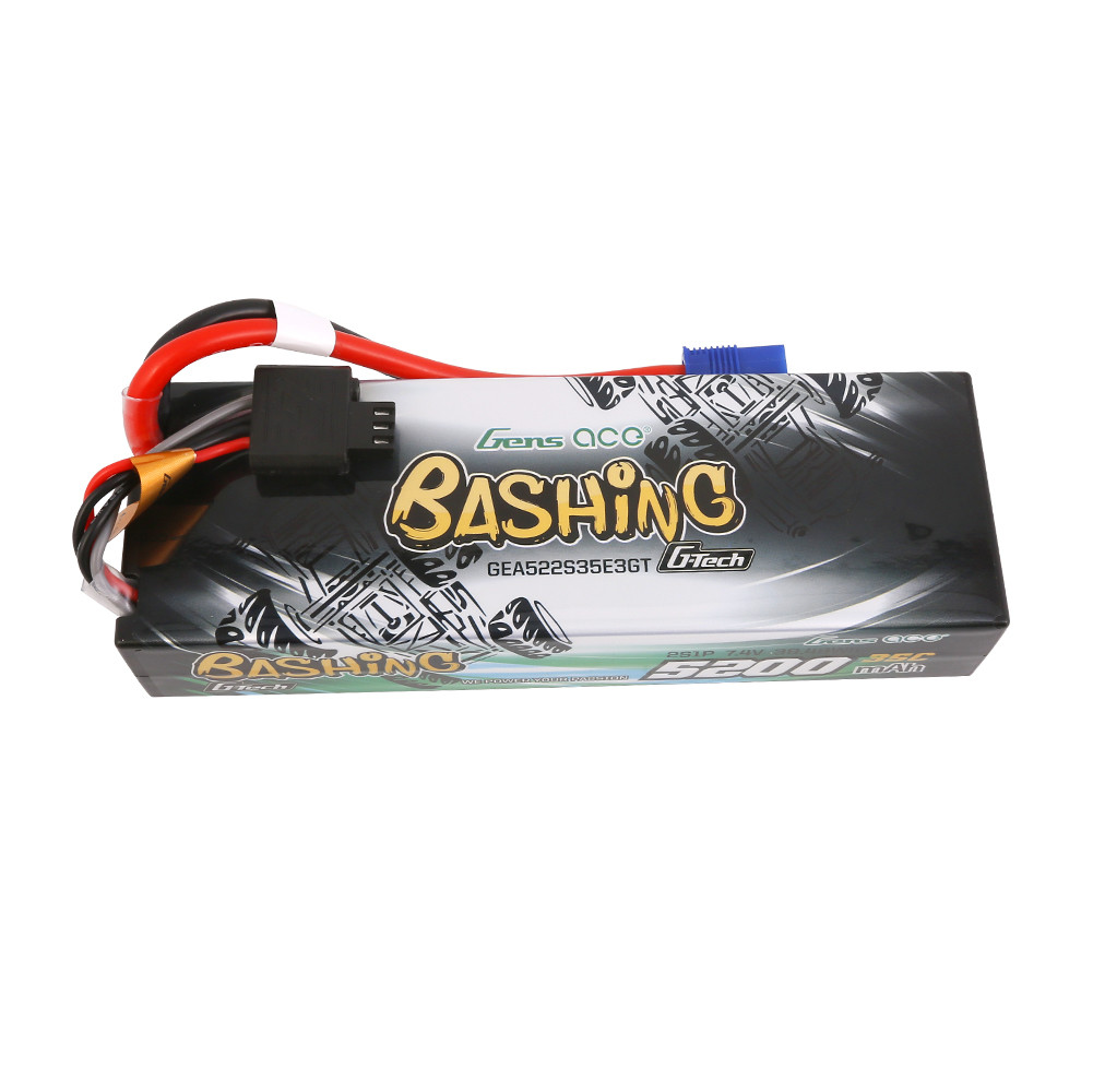 GOLDBAT Batteria Lipo 2S 7.4V 6200mAh 50C Con Connettore Deans, Custodia Rigida Per Auto, Camion, Barca, Elicottero RC - Sostituto Traxxas - 4