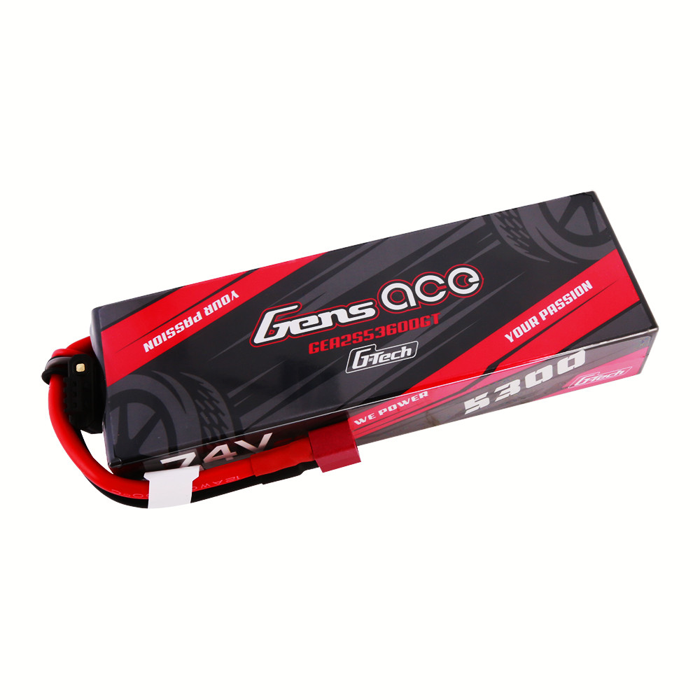 Gens ace G-Tech 5300mAh 2s 7.4V 60C HardCase Lipo Battery Pack 21
