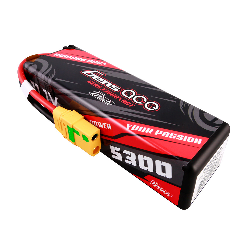 Gens ace 5300mAh 3S 60C 11.1V HardCase G-Tech Lipo Battery 15