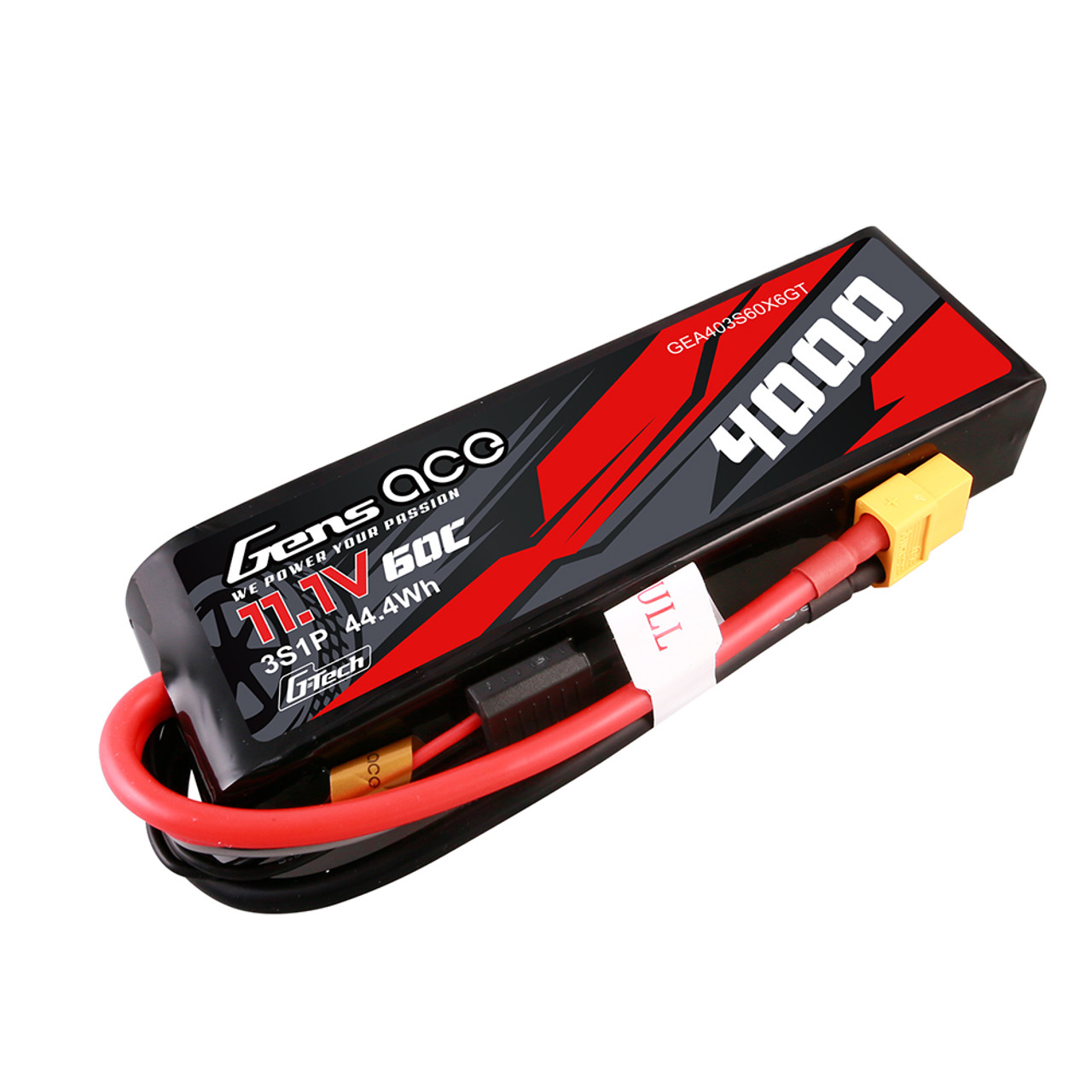 京商 Gens ace LiPo 4000 3本セット Gens ace LiPo 4000 ストレートパック (60C/11.1V) GAB4302 | 京