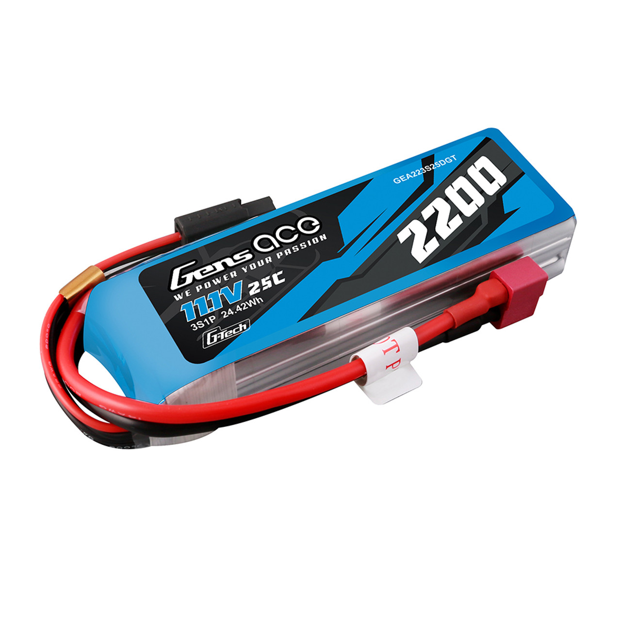 Batterie LiPo 3S 2200 mAh 11.1 V AM-X Racing Dean T Plug