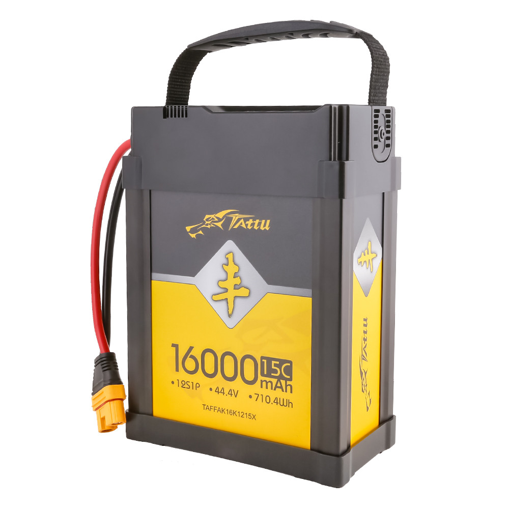 lipo power pack c to amps Tattu AGRI 16000mAh 44.4V 15C 12S1P Lipo Battery Pack with AS150-F