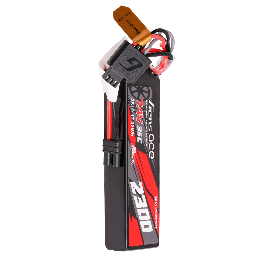 Gens ace G-Tech 2300mAh 2S 35C 7.4V Lipo Battery Pack with IEC2 Plug