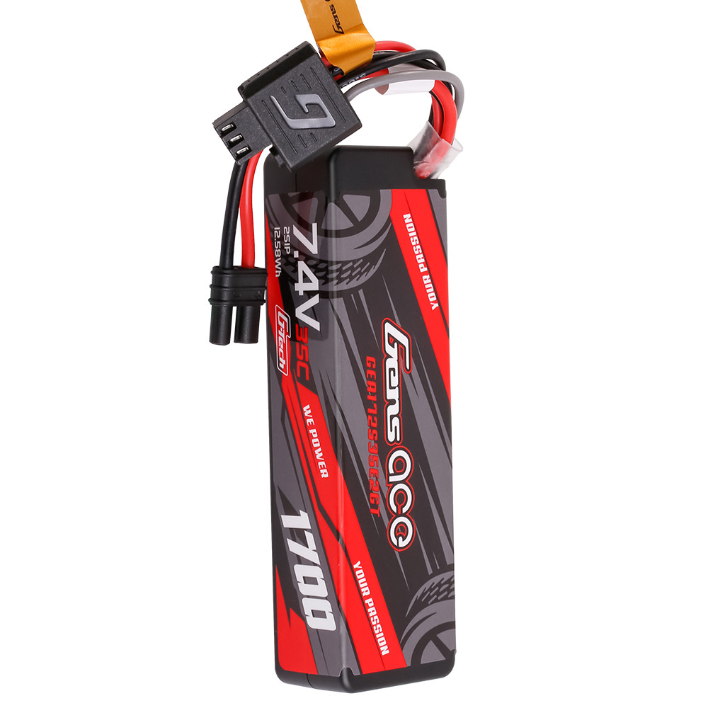 Gens ace G-Tech 1700mAh 2S 35C 7.4V Hardcase Lipo Battery with