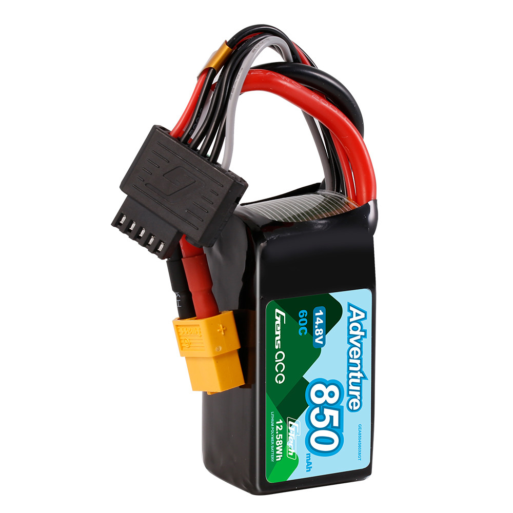 Gens ace 850mAh 4S 14.8V 60C Adventure Series Lipo Battery Pack