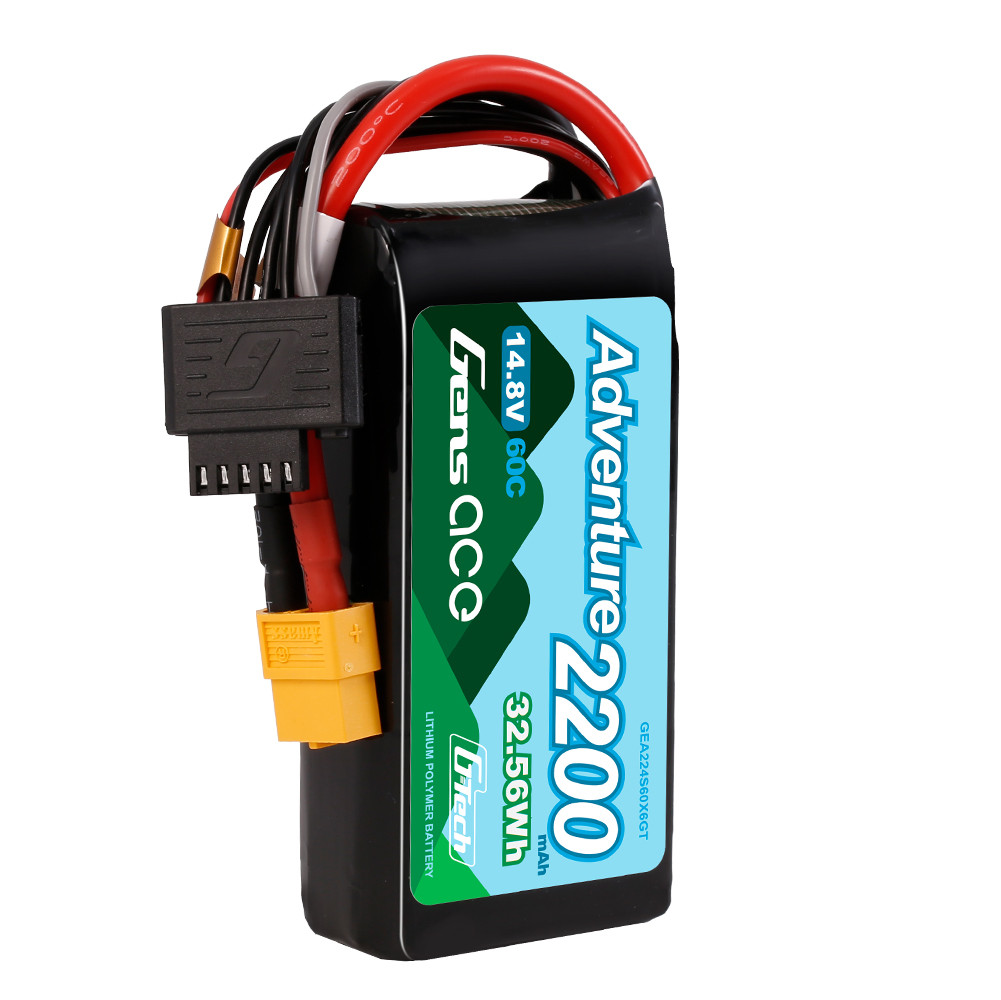 Gens ace 2200mAh 4S 60C 14.8 V G-Tech Adventure Lipo Battery Pack