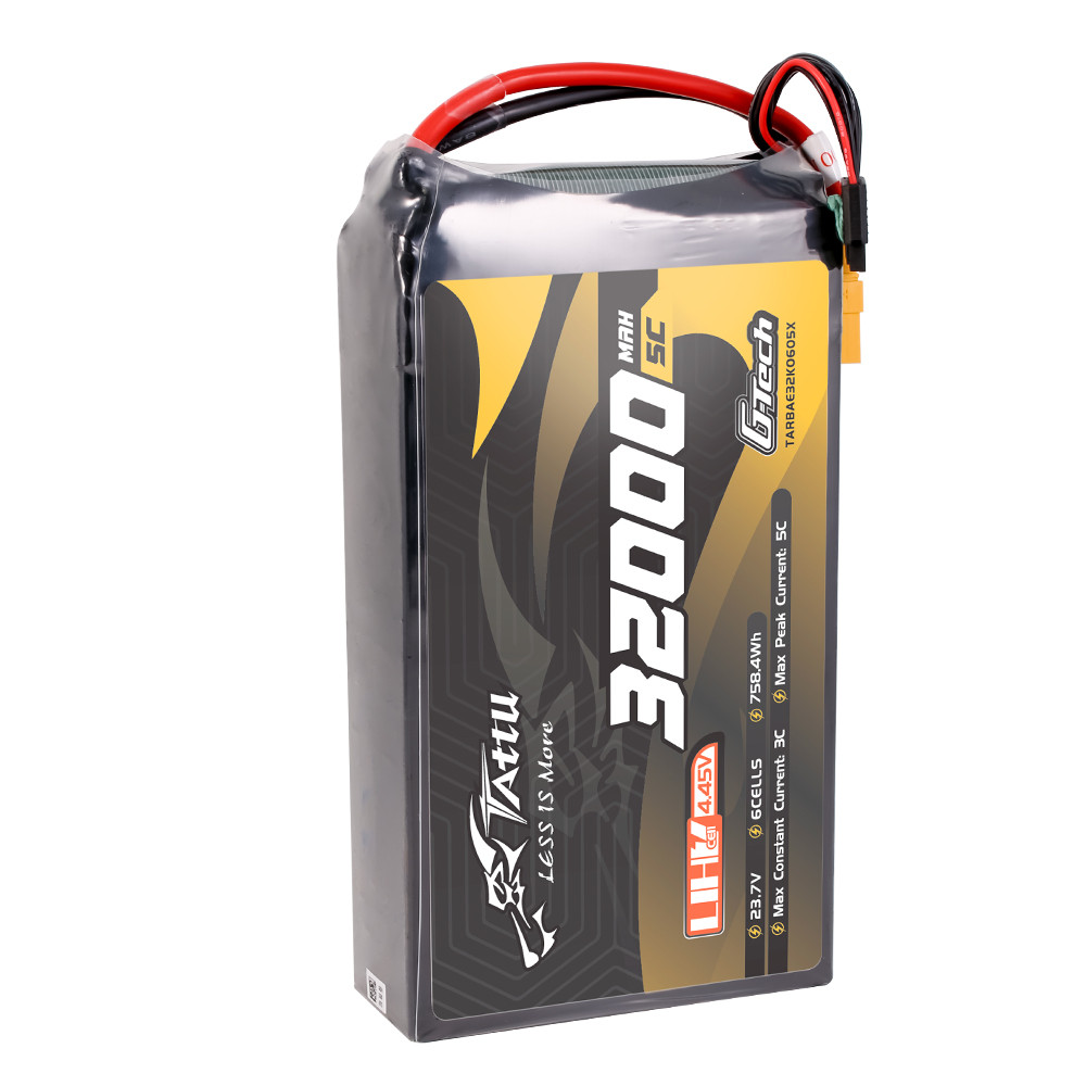 Tattu Ultra High Voltage 32000mAh 23.7V 5C 6S1P G-Tech Lipo