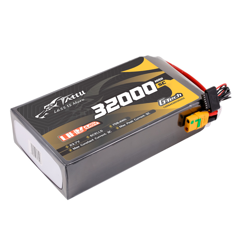 Tattu Ultra High Voltage 32000mAh 23.7V 5C 6S1P G-Tech Lipo