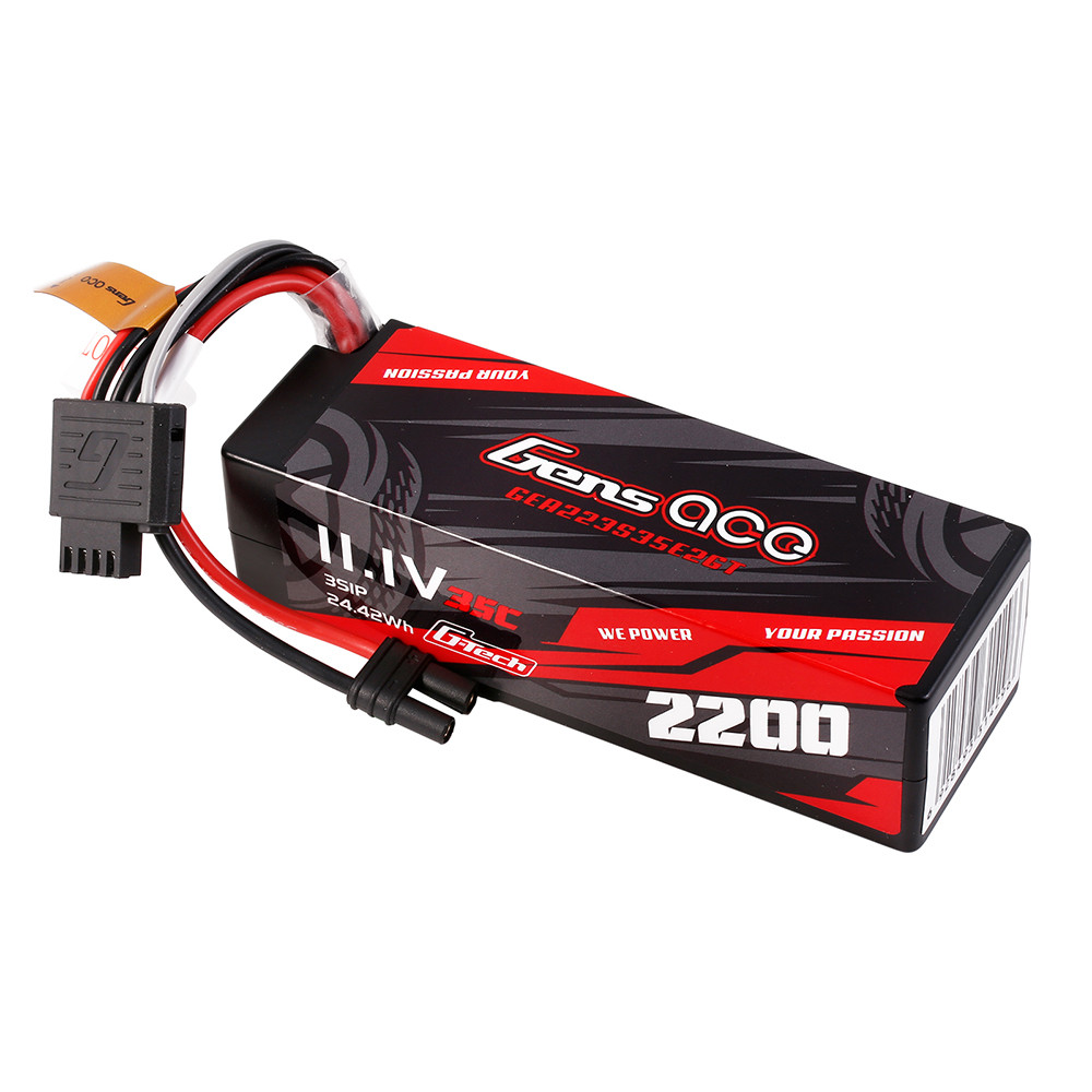 Gens ace G-Tech 2200mAh 3S 35C 11.1V HardCase Lipo Battery Pack