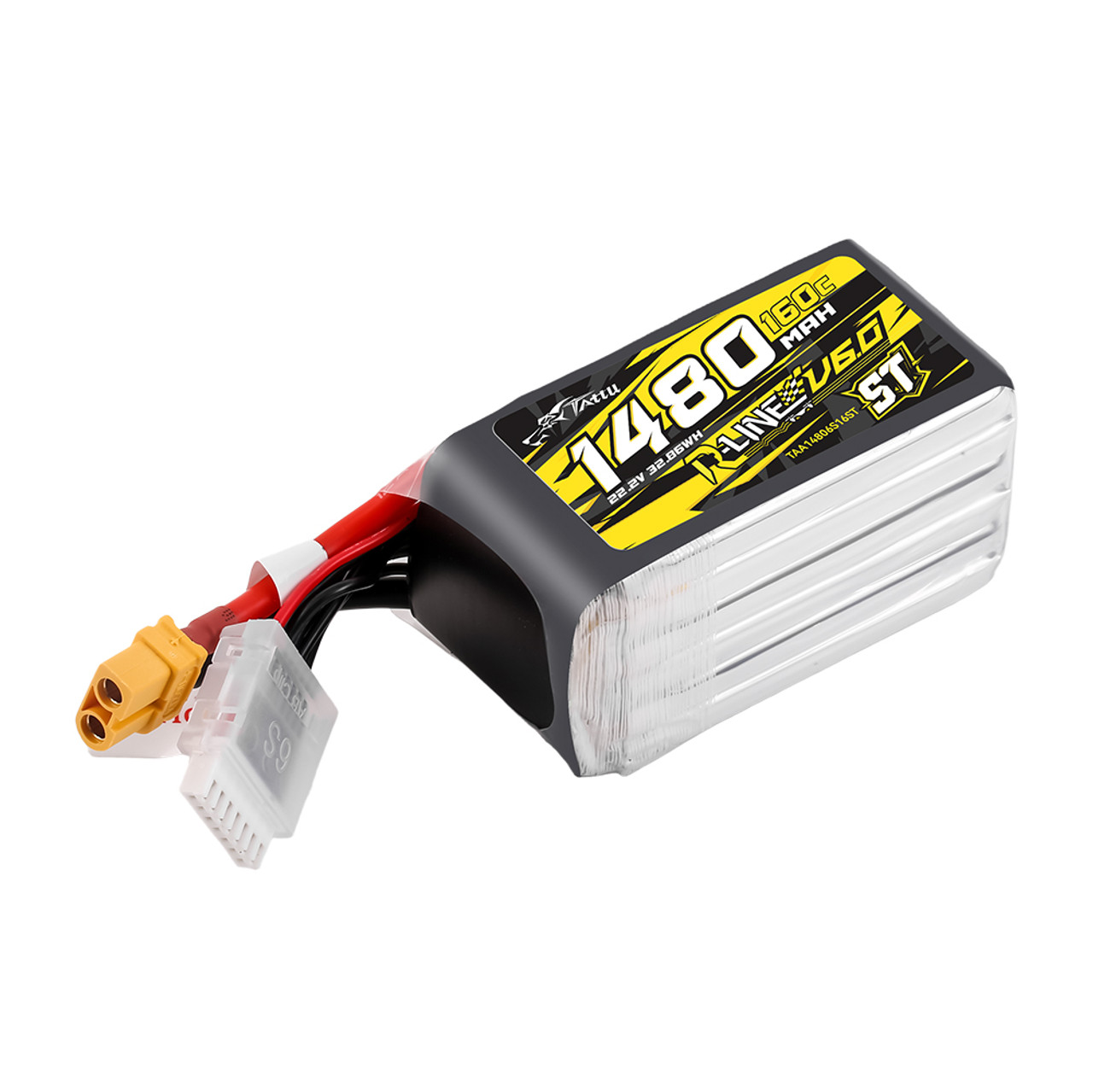 Tattu R-Line Version 6.0 1480mAh 160C 6S 22.2V ST Lipo