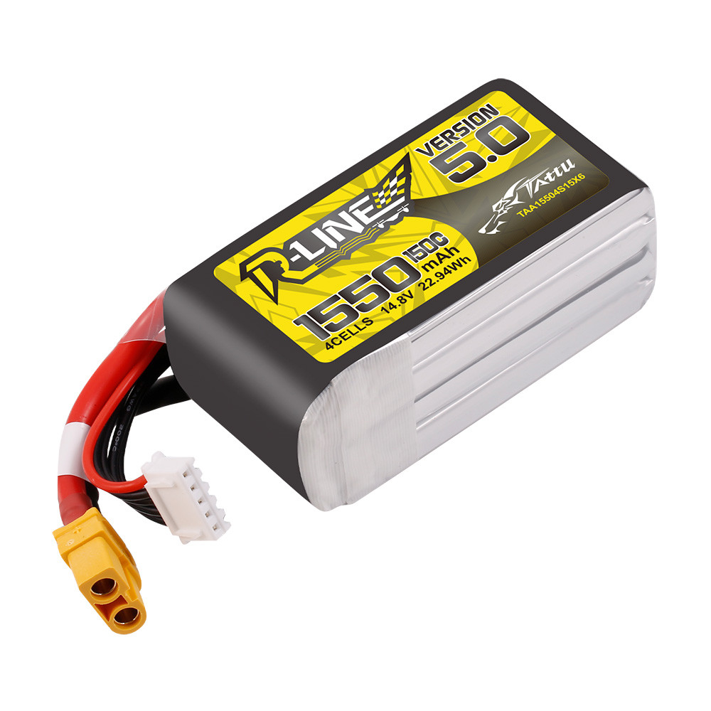 Tattu R-Line Version 5.0 1550mAh 4S 150C 14.8V Lipo Battery Pack