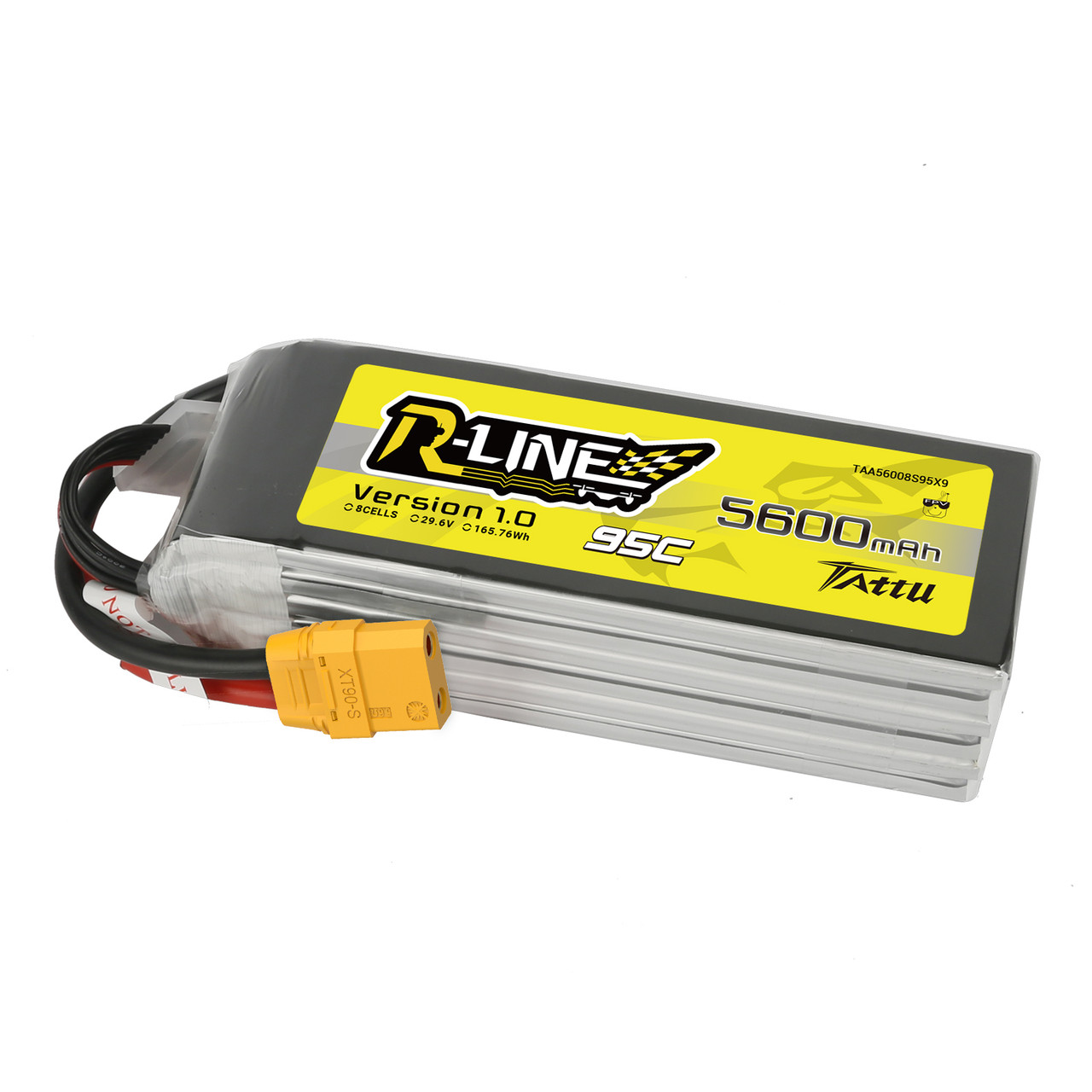 Tattu R-Line 5600mAh 29.6V 8S1P 95C 165.76Wh LiPo Battery with XT90-S