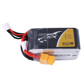 Tattu 850mAh 14.8V 75C 4S1P Lipo Battery Pack with XT60 Plug for UAV