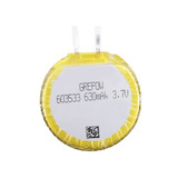 Grepow 3.7V 630mAh 1S1P LiPo Round Shaped Battery 6035033