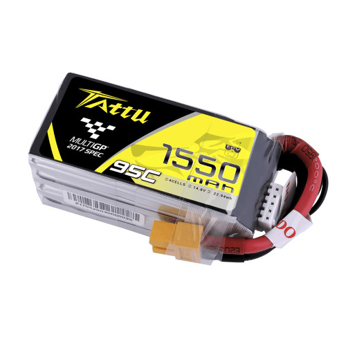 Batterie Lipo Tattu R-Line 750mAh 14.8V 95C 4S - XT30