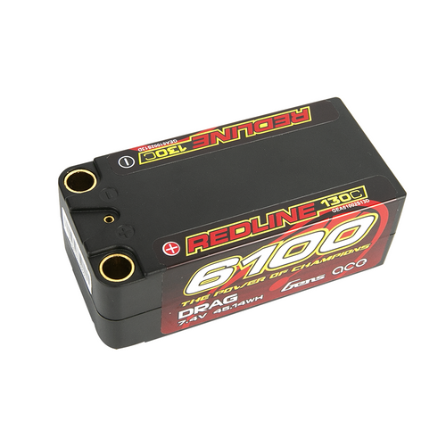 Gens ace Redline Series 130C 2S2P HardCase Shorty Lipo Battery with high rate