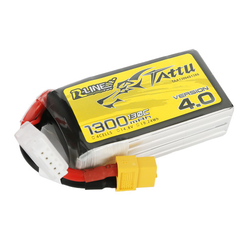 Tattu R-Line Version 4.0 1300mAh 14.8V 130C 4S1P Lipo Battery