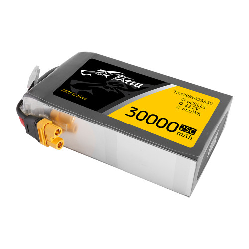 TAttu30,000mAh リポバッテリー Tattu G-Tech 30000mAh 6S 22.2V 25C Lipo Battery Pack with AS150U-F