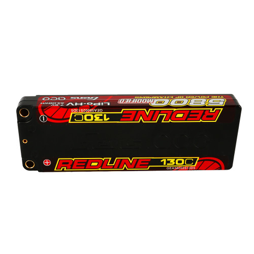 Gens ace 9600mAh 2S 7.6V 140C HardCase 58# Redline 2.0 Series Lipo 