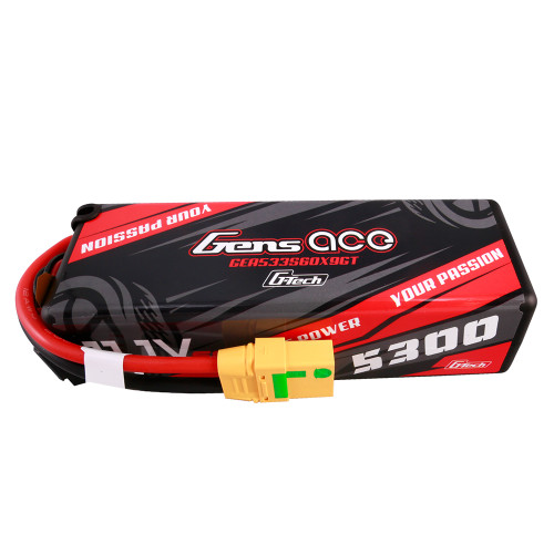 Gens ace G-Tech 5300mAh 11.1V 60C 3S1P HardCase Lipo Battery 15# with XT90-S(anti-spark) Plug