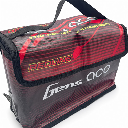 Gens ace Lipo Battery Safe Bag | 260 x 130 x 180 MM | Redline