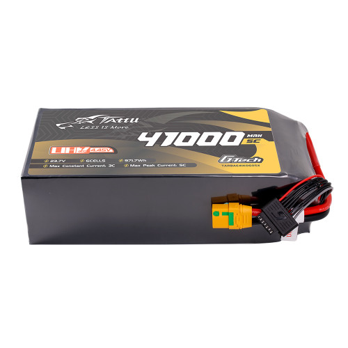 Tattu Ultra High Voltage 41000mAh 5C 23.7V 6S1P G-Tech Lipo Battery with QS8 Plug