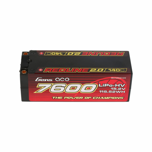 Gens ace Redline 2.0 7600mAh 4S 140C 15.2V Lipo battery