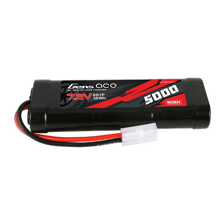 Gens ace 7.2V 5000mAh 6-Cell NiMH Battery with Tamiya Plug Gens ace 7.2V 5000mAh 6-Cell NiMH Battery with Tamiya Plug