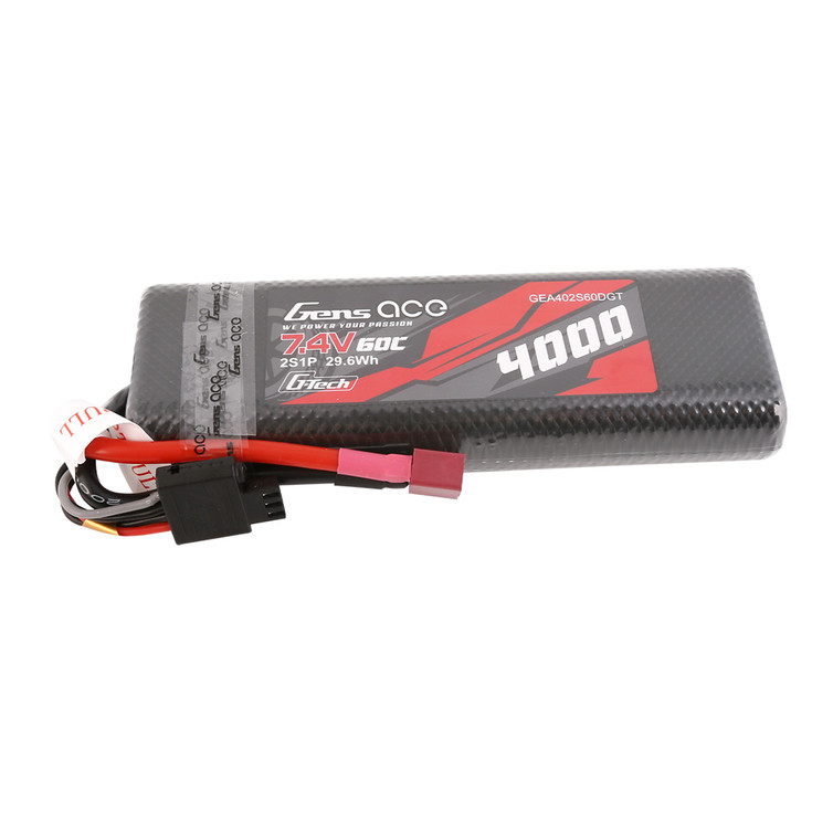 Gens ace 4000mAh 2S 60C 7.4V HardCase G-tech Lipo Battery