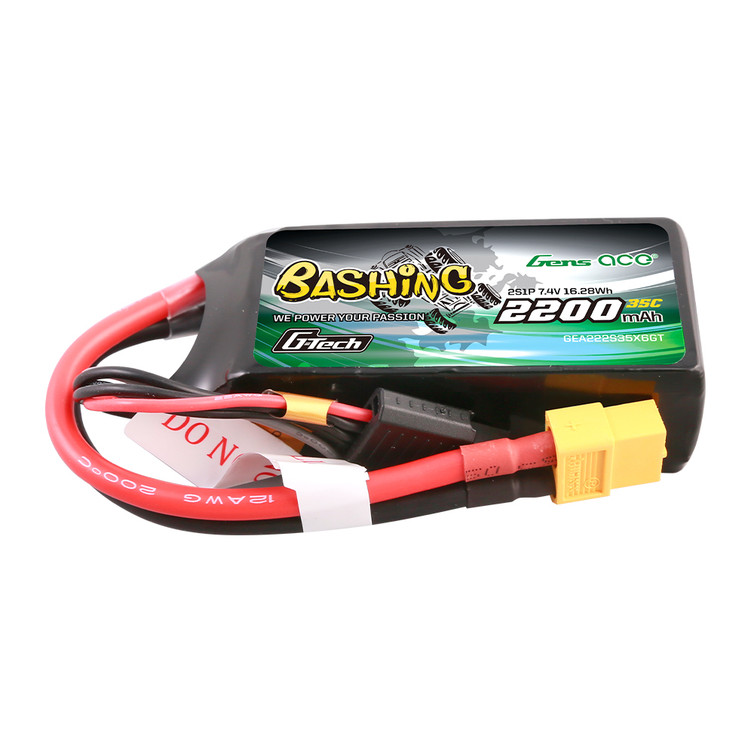 Gens ace Bashing 11.1V  2200mAh 35C 3S1P G-tech Lipo Battery Pack with XT60 Plug