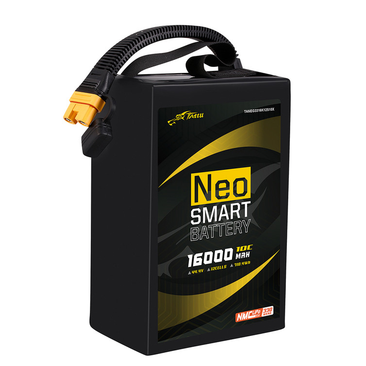Tattu Neo Compact 16000mAh 12S1P 44.4V 10C Smart UAV LiPo Battery with AS150U-F Plug