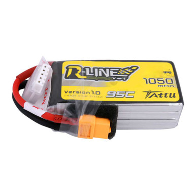 Bataryaları :: Tattu 1050 mAh 14.8V 75C 4S1P Serisi XT60 Konnektörlü LiPo Batarya TA-75C