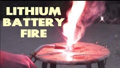 lithium battery fire