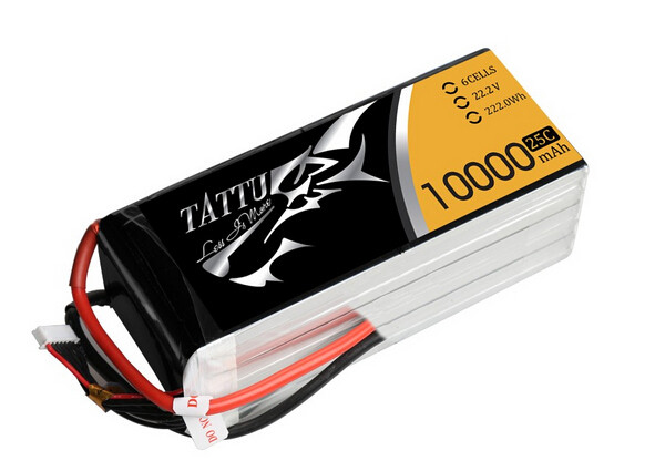 Tattu 10000mah 6s UAV lipo battery